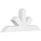 Ekena Millwork Saratoga Architectural Grade PVC Gable Bracket, 60"W x 25"H x 6"D x 6"F, 10/12 Pitch GBP060X25X0606SAR00 - alternate 1